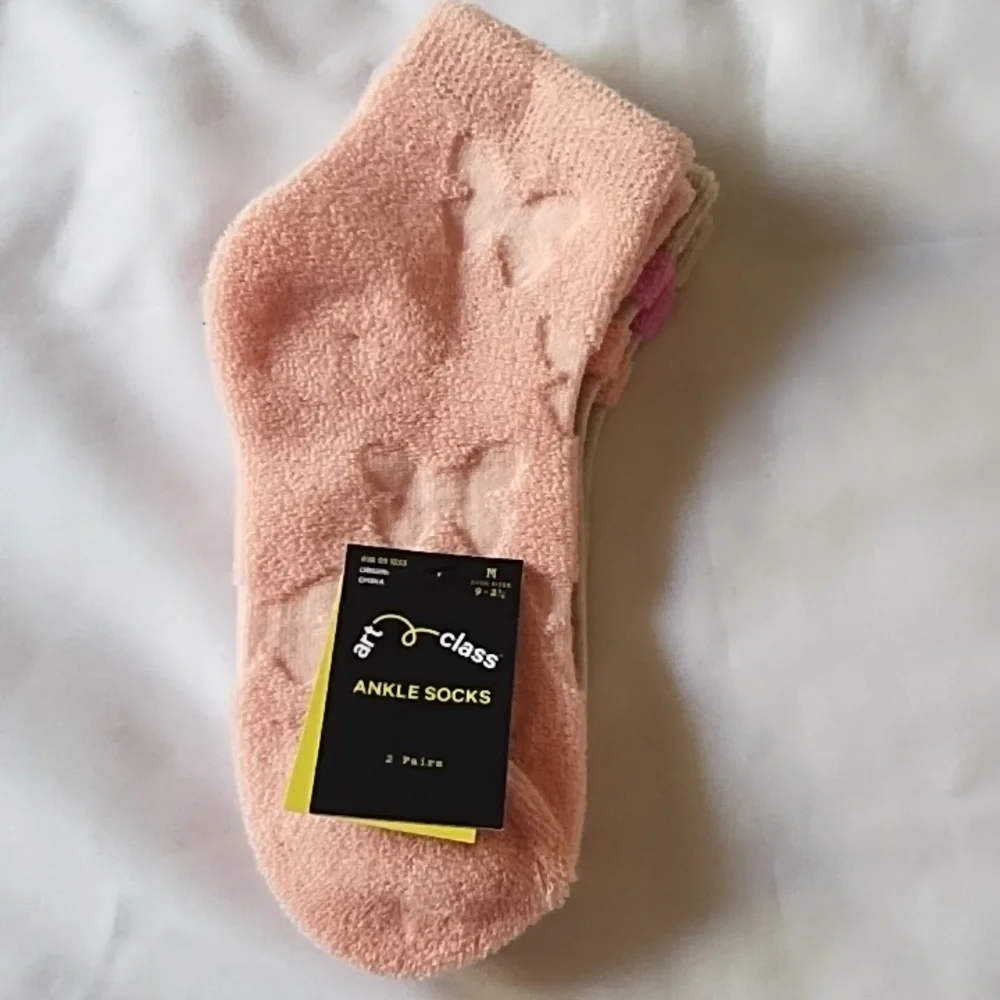 NWT ArtClass French Terry Socks 2pk